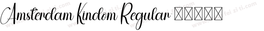 Amsterdam Kindom Regular字体转换